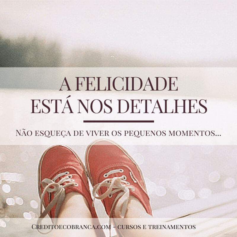 A Felicidade está nos detalhes