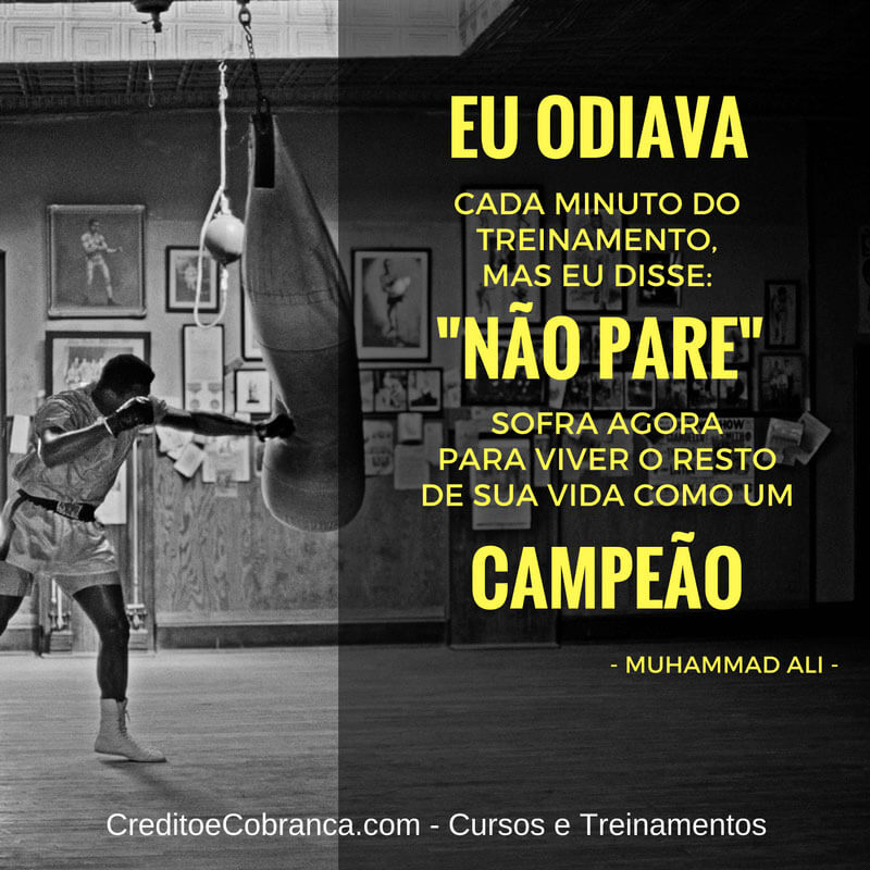 Cada minuto de treinamento