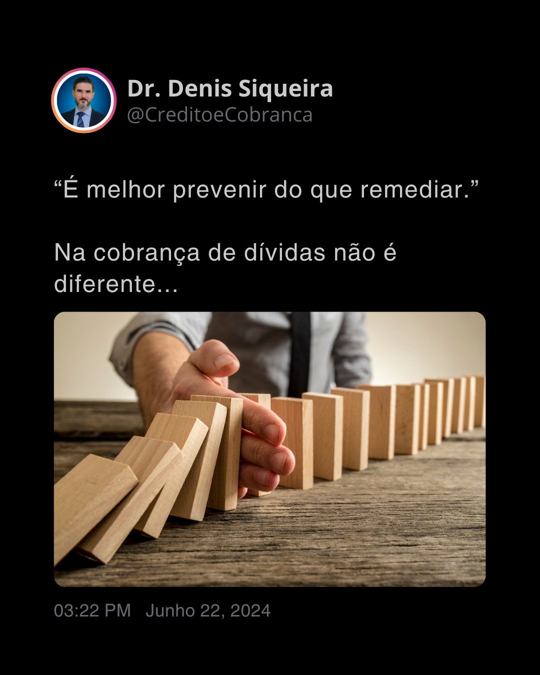 Cobrança preventiva