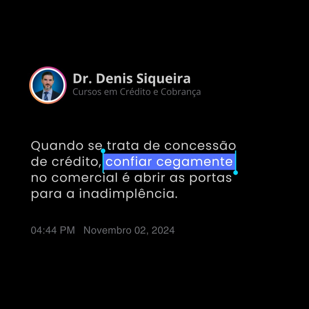 Na concessão de crédito a cautela vem primeiro