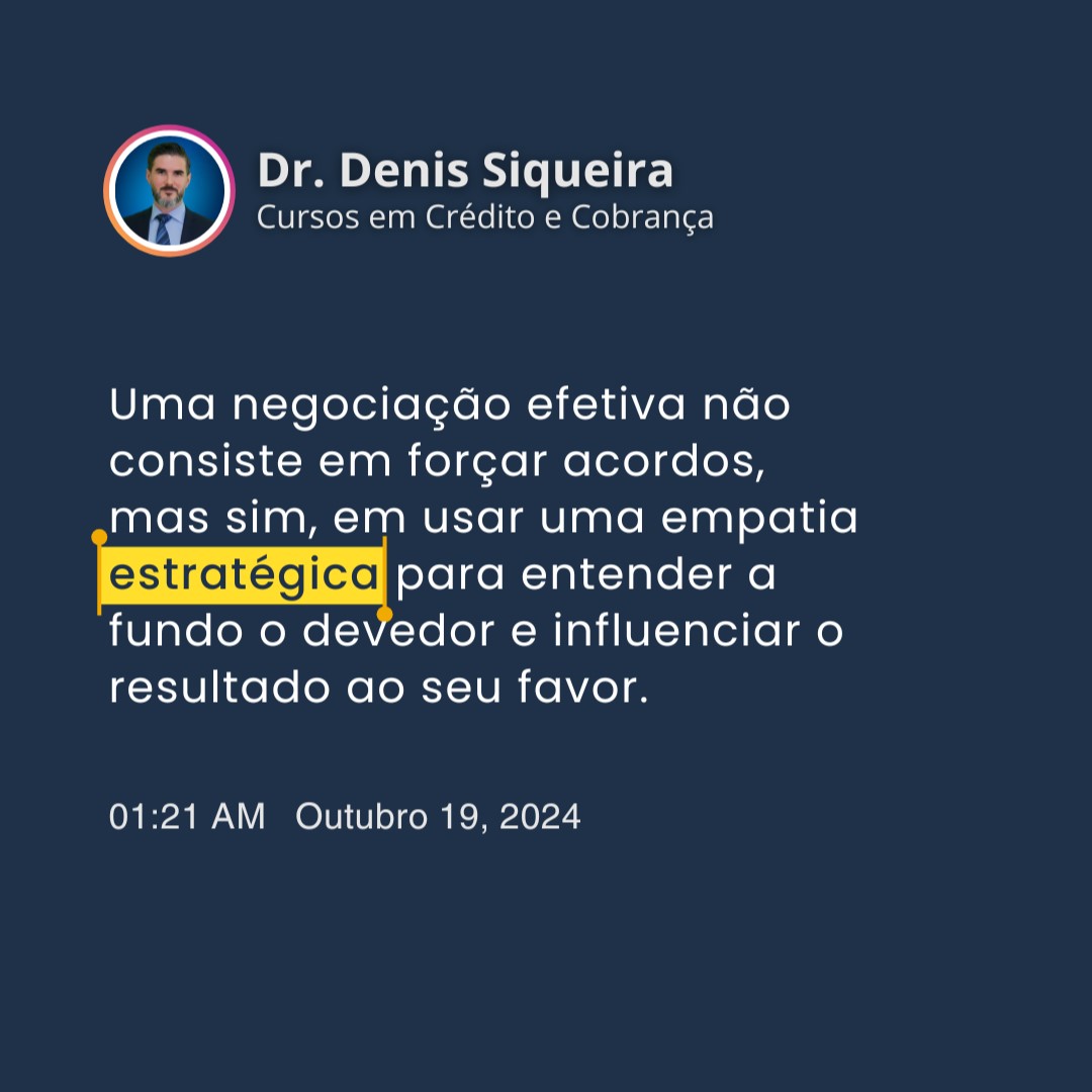 Empatia estratégica na cobrança de dívidas