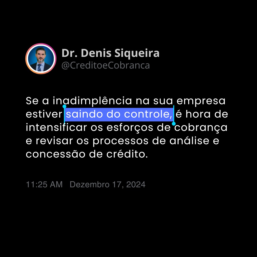 Não espere a inadimplências sair do controle
