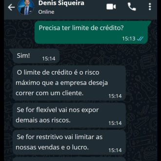 Precisa ter limite de crédito?