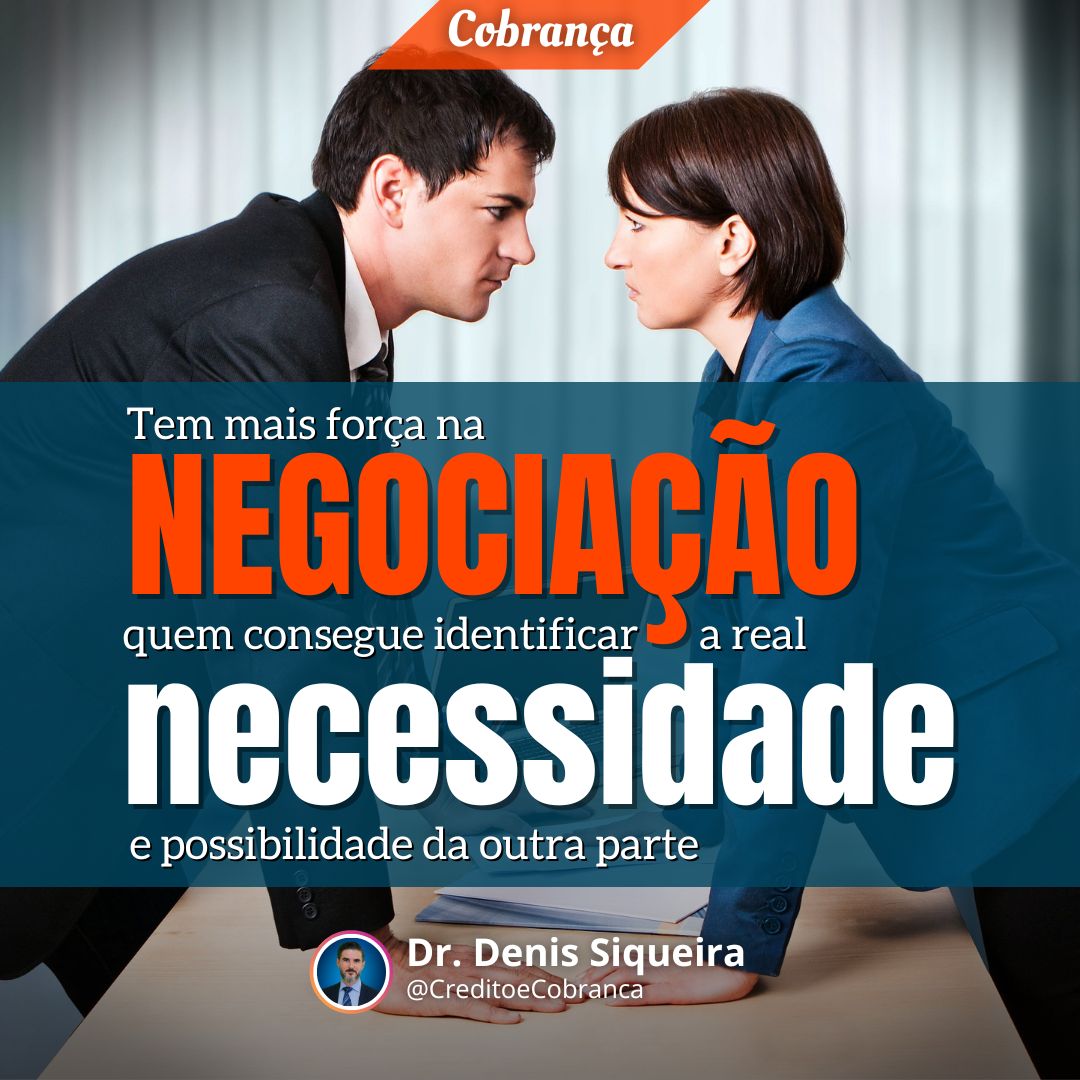 Tem mais força na negociação