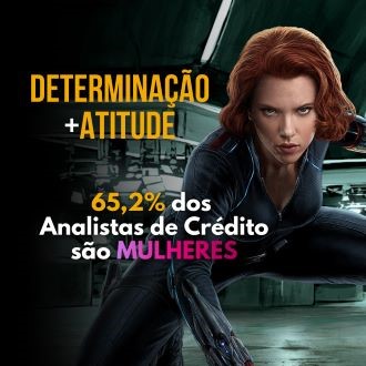65,2% dos Analista de Crédito são Mulheres