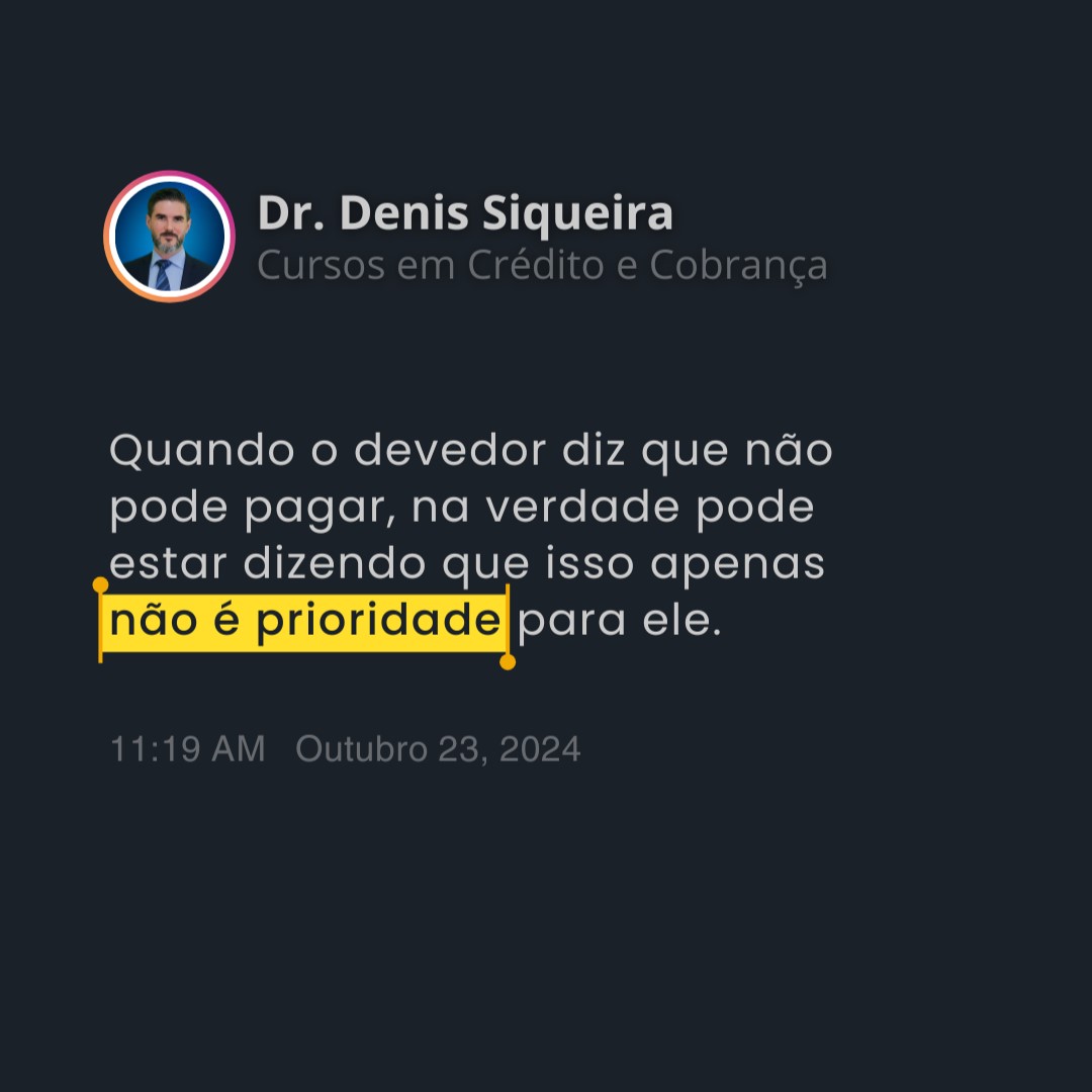 Prioridade de pagamento do devedor